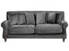 3 Seater Velvet Sofa Grey EIKE_733473