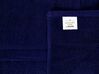 Set of 9 Cotton Terry Towels Blue ATIU_843370
