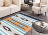 Vlněný kelimový koberec 140 x 200 cm vícebarevný NORATUS_869422