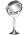 Miroir de maquillage avec LED ø 18 cm argenté MAURY_813616