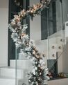 Weihnachtsgirlande weiss mit LED-Beleuchtung Schnee bedeckt 270 cm WHITEHORN_842674