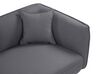 Right Hand Boucle Chaise Lounge Dark Grey CHEVANNES_895422