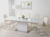 Table extensible en acier blanc 180/220 x 90 cm HAMLER_799490