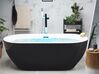 Fritstående badekar med massage sort 170 x 80 cm NEVIS_783296