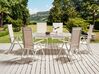 Zestaw ogrodowy stół i 6 krzeseł beżowy CATANIA_884109