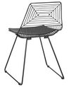 Zestaw 2 krzeseł do jadalni metalowy czarny BEATTY_868407