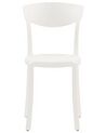 Sada 4 jídelních židlí plastových bílých VIESTE_809177