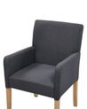 Fabric Dining Chair Grey ROCKEFELLER_770963