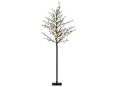 Vonkajšia LED dekorácia stromček 150 cm čierna IKOLA