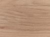 Table de salle à manger bois clair et blanc 150 x 90 cm LENISTER_837507