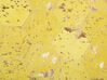 Okrúhly kožený koberec ⌀ 140 cm žltý ZEYTIN_742900