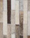 Teppich Kuhfell braun / beige 140 x 200 cm Patchwork Kurzflor SINNELI_756737