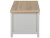 Coffee Table with Drawer Grey with Light Wood CLIO_749338
