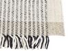 Tappeto lana beige chiaro e nero 80 x 150 cm DIVARLI _847401