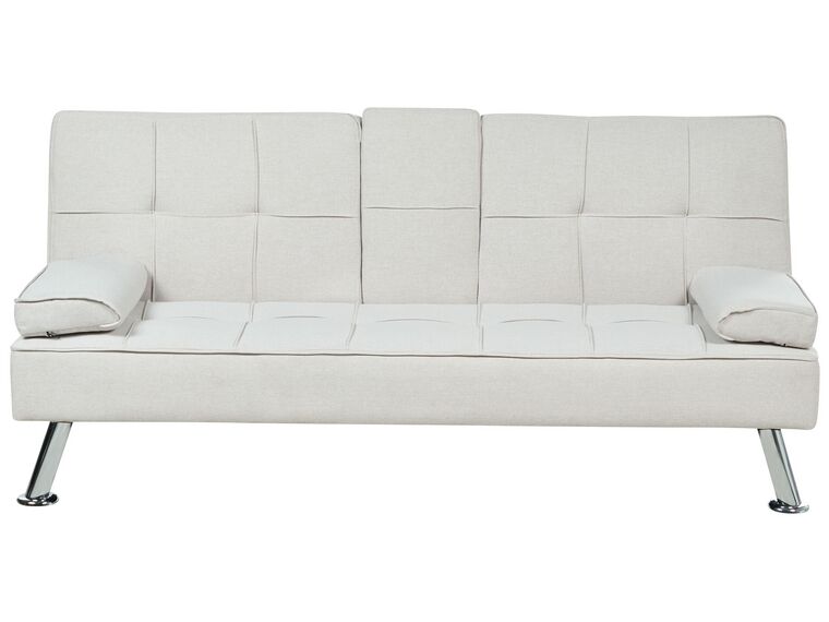 Fabric Sofa Bed Beige ROXEN_898220