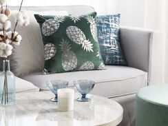 Koristetyyny sametti tummanvihreä 45 x 45 cm 2 kpl ASTILBE Koristetyyny sametti tummanvihreä 45 x 45 cm 2 kpl ASTILBE