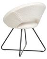 Boucle Accent Chair Off-White RACHEL_884759