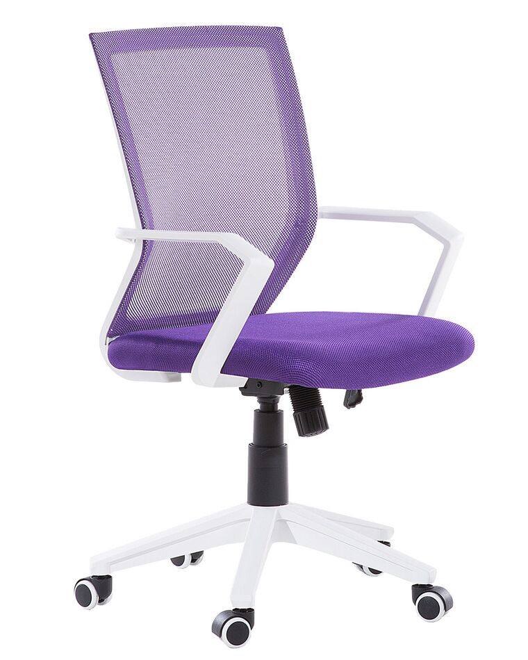 Swivel Desk Chair Purple RELIEF_680273