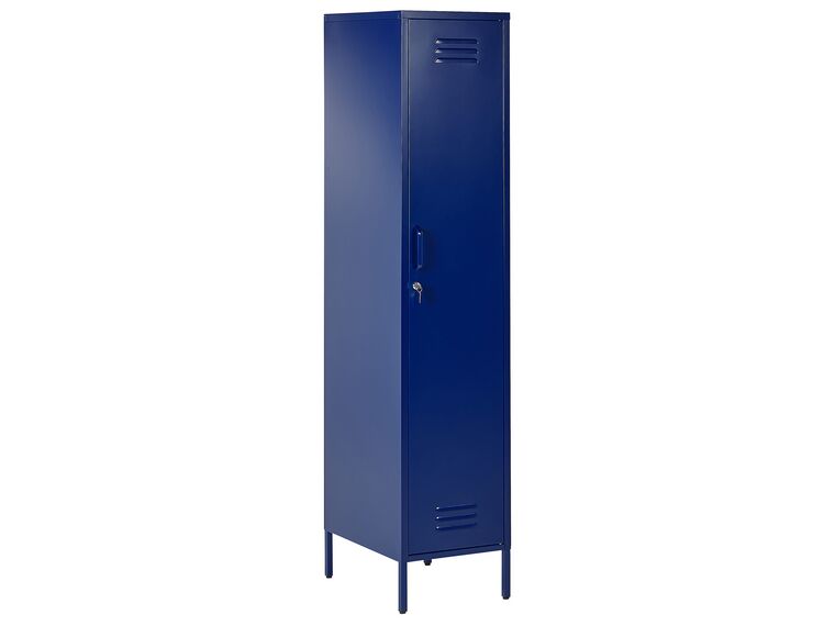 Metal Storage Cabinet Navy Blue FROME_843966