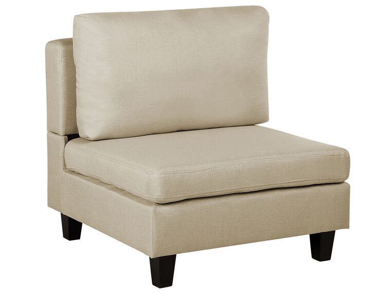 Module fauteuil en tissu beige pour canapé FEVIK_762164