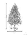 Zasněžený umělý vánoční stromek 120 cm bílý BASSIE_783339