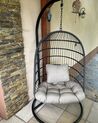Hanging Chair with Stand Black ALLERA_883866