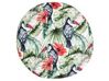 Conjunto de 2 cojines de jardín motivo tucanes ⌀ 40 cm multicolor MALLARE_882870