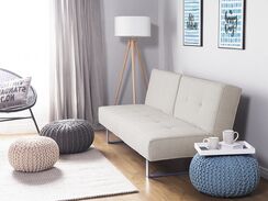 3-istuttava vuodesohva kangas vaaleanbeige DUBLIN