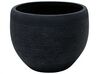 Stone Plant Pot 50x50x39 cm Black ZAKROS _856446
