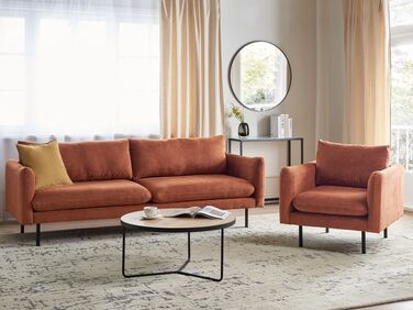 Fabric Living Room Set Golden Brown VINTERBRO