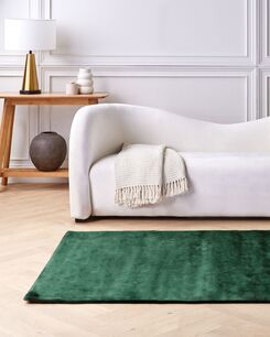 Matto viskoosi tummanvihreä 140 x 200 cm GESI II