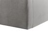 Polsterbett Samtstoff grau mit Stauraum 180 x 200 cm VION_826770