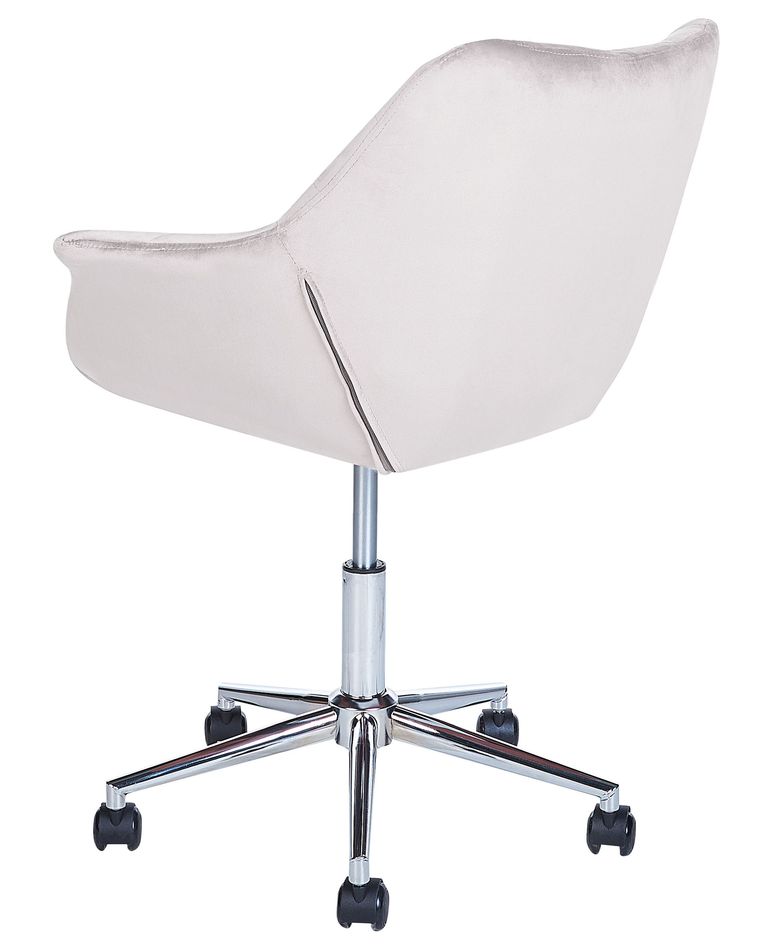 Velvet Desk Chair Grey LABELLE Beliani.fi