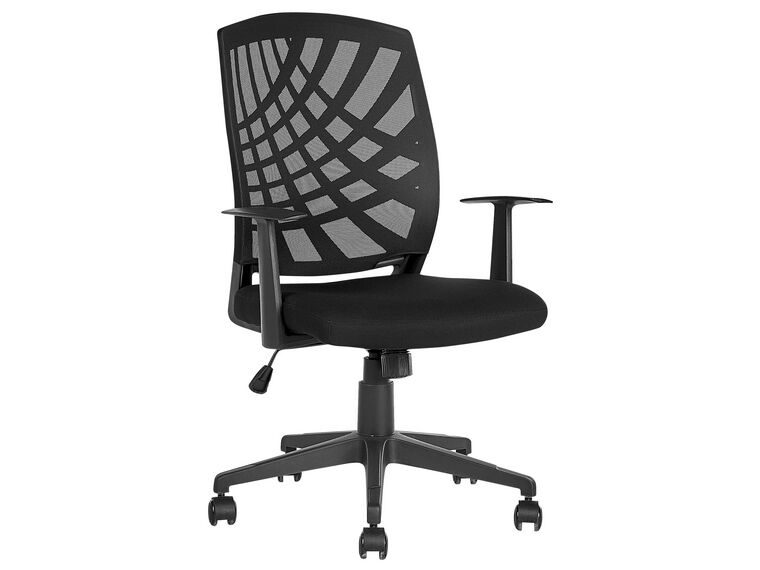 Krzesło biurowe regulowane czarne BONNY II_834328