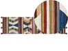 Wool Kilim Runner Rug 80 x 300 cm Multicolour MRGASHAT_858296