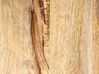 Beistelltisch Mango Holz hellbraun / schwarz rund ⌀ 36 cm WILLS_853815
