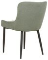 Spisebordsstol grøn stof sæt af 2 EVERLY_881866