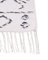 Tappeto lana e cotone bianco e nero 80 x 150 cm ALKENT_852508