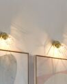 Conjunto de 2 lámparas de pared doradas ERMA_787378