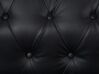 3 Seater Faux Leather Sofa Black CHESTERFIELD Big_708737