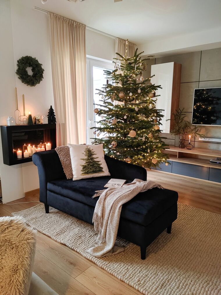 Chaise longue fluweel zwart linkszijdig LUIRO Gratis Levering