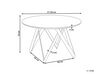 Round Dining Table ⌀ 120 cm Black OXHILL_886356