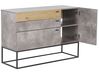 3 Drawer Sideboard Grey with Light Wood ARIETTA_790445