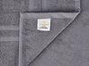 Set di 9 asciugamani in cotone grigio AREORA_794061