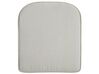 Conjunto de comedor 6 plazas de ratán natural/gris/madera clara/blanco crema MAROS/OLBIA_824080