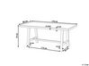 Mesa de comedor de madera de acacia clara/blanco 170 x 80 cm SCANIA_809014