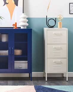 Lipasto teräs 3 laatikkoa valkoinen WOSTOK Lipasto teräs 3 laatikkoa valkoinen WOSTOK