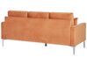 3 Seater Velvet Sofa Orange GAVLE_813733
