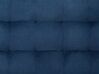 Tamborete com arrumação em veludo azul escuro 72 x 42 cm MICHIGAN_663412