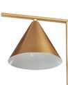 Lámpara de mesa de metal dorado/blanco crema 65 cm MOCAL_866972
